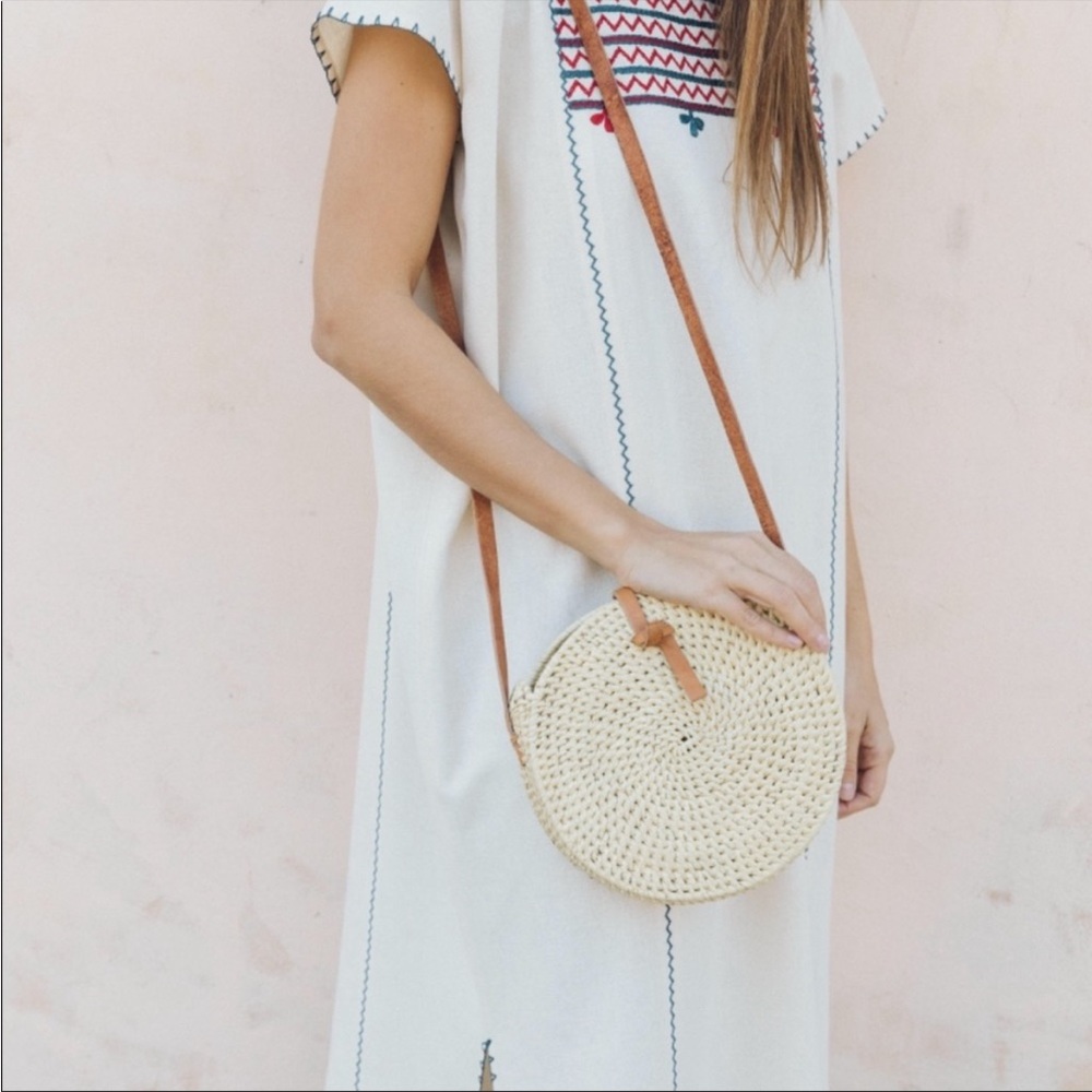 Soludos Merida Woven Shoulder Bag